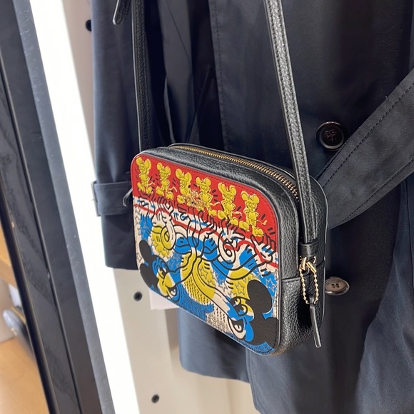 Coach Disney Mickey Mouse X Keith Haring Mini Camera Bag
Gold/Chalk Black Multi - Picture 13 of 16